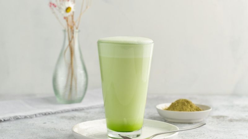 Matcha green tea latte 